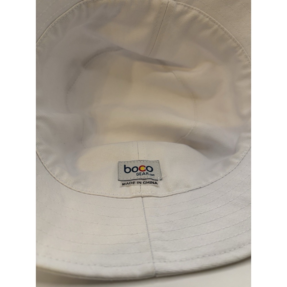 HOKA Bucket Hat Logo White Orange Unisex OS One Size 100% Cotton Unisex Trendy - Picture 5 of 11